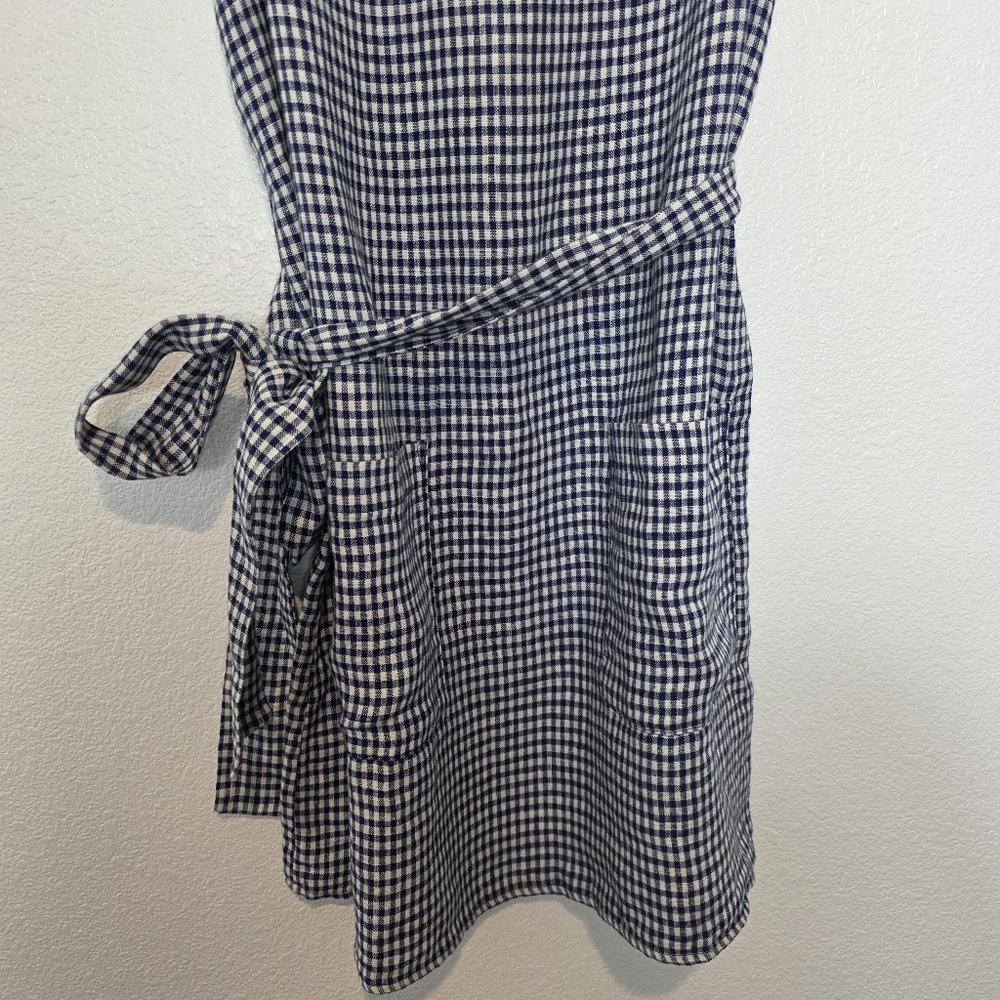 Reformation Sommer Linen Challah Check Dress Size Medium - Picture 8 of 11